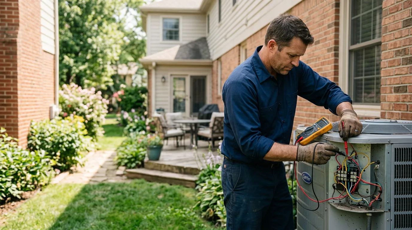 HVAC technician working near Waterville Valley, NH